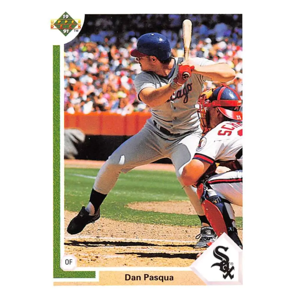 1991 Upper Deck #605 Dan Pasqua NM-MT Chicago White Sox Baseball Card Image 1