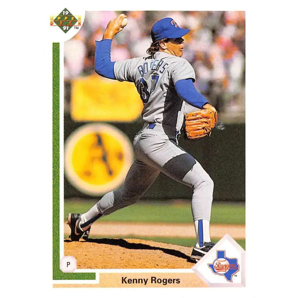 1991 Upper Deck #606 Kenny Rogers EX Excellent Texas Rangers Baseball Card  Image 1