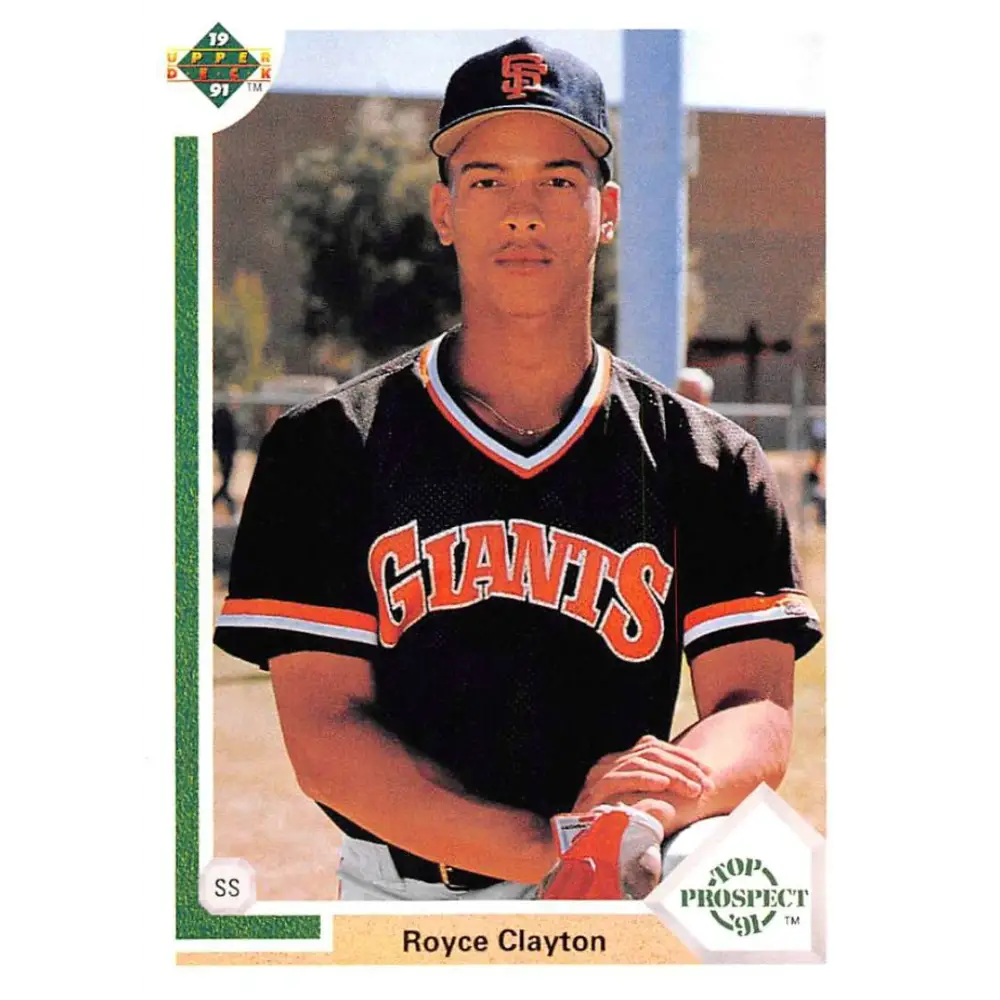 1991 Upper Deck #61 Royce Clayton NM-MT San Francisco Giants Baseball Card Image 1