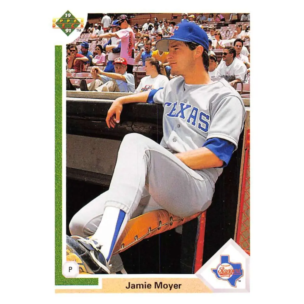 1991 Upper Deck #610 Jamie Moyer EX Excellent Texas Rangers Baseball Card  Image 1