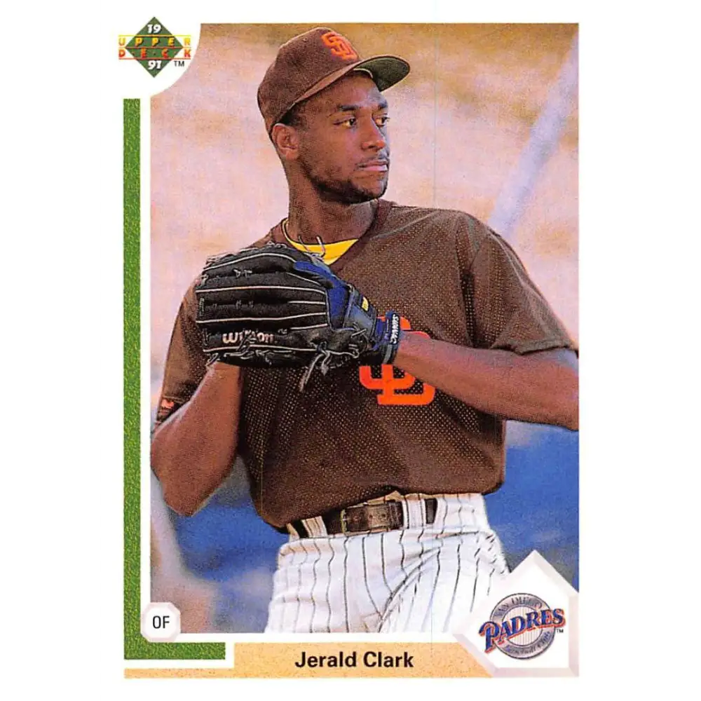 1991 Upper Deck #624 Jerald Clark EX Excellent San Diego Padres Baseball Card  Image 1