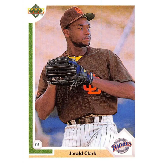 1991 Upper Deck #624 Jerald Clark NM-MT San Diego Padres Baseball Card Image 1