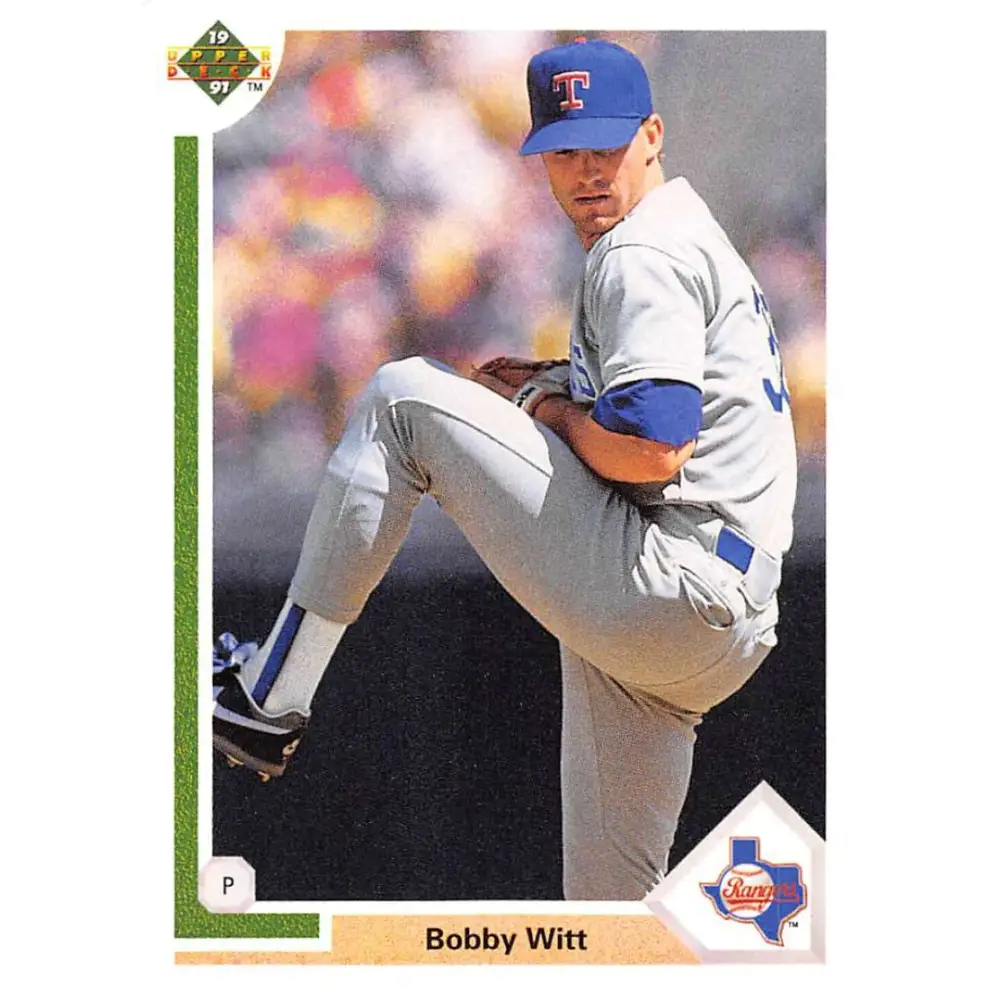 1991 Upper Deck #627 Bobby Witt EX Excellent Texas Rangers Baseball Card  Image 1