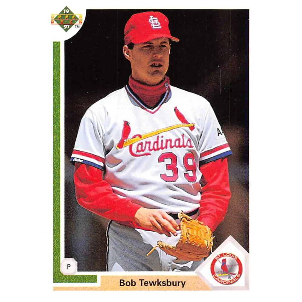 1991 Upper Deck #630 Bob Tewksbury NM-MT St. Louis Cardinals Baseball Card Image 1