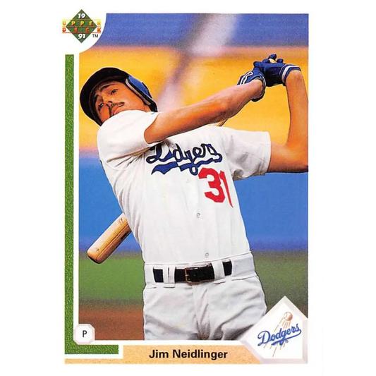 1991 Upper Deck #632 Jim Neidlinger NM-MT RC Rookie Los Angeles Dodgers Baseball Card Image 1