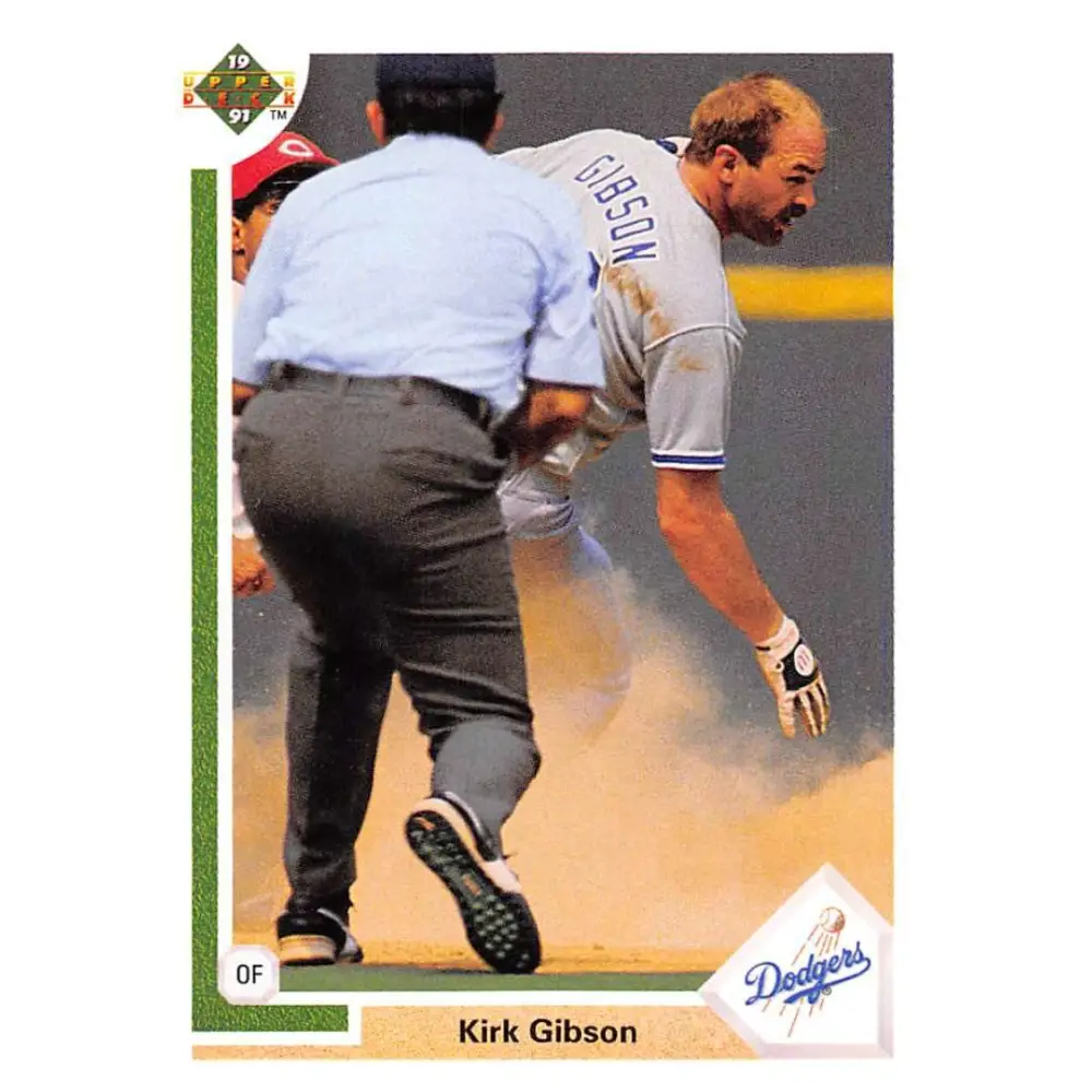 1991 Upper Deck #634 Kirk Gibson NM-MT Los Angeles Dodgers Baseball Card Image 1