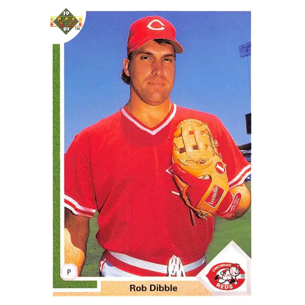 1991 Upper Deck #635 Rob Dibble EX Excellent Cincinnati Reds Baseball Card  Image 1