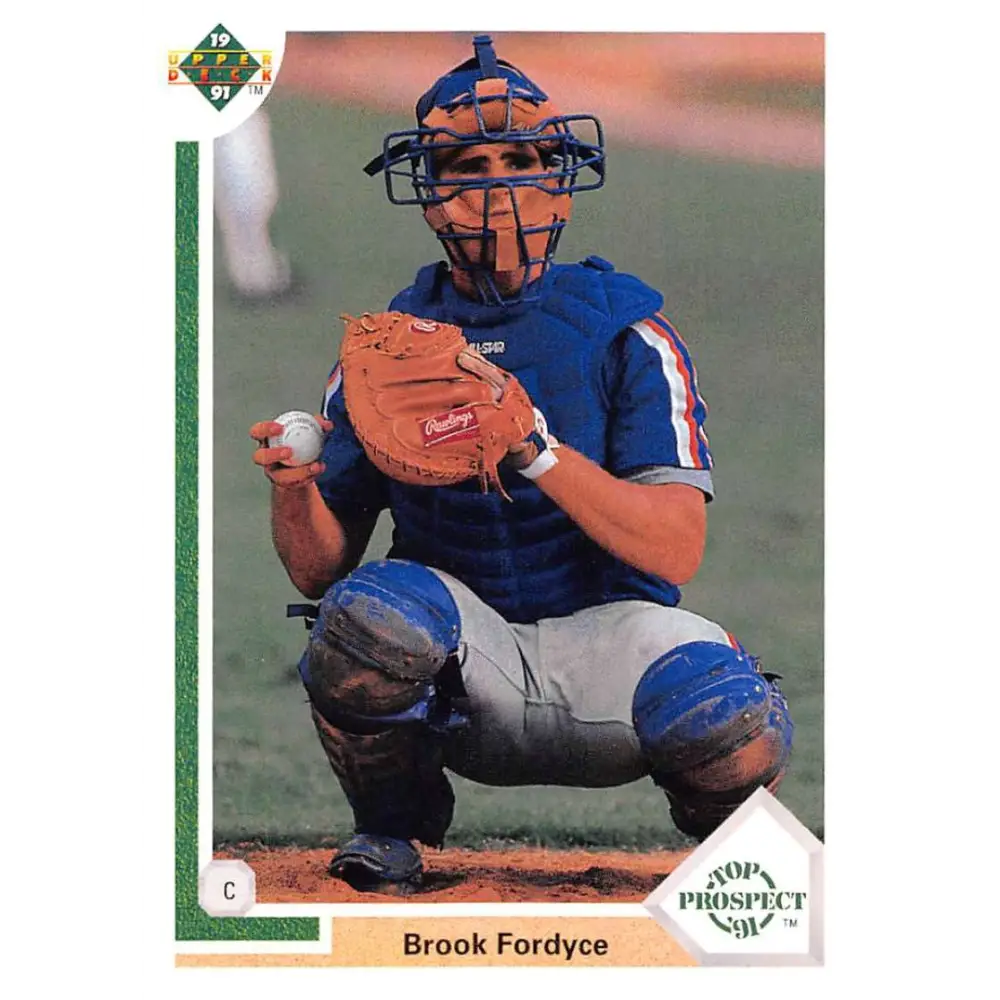 1991 Upper Deck #64 Brook Fordyce EX Excellent RC Rookie New York Mets Baseball Card  Image 1