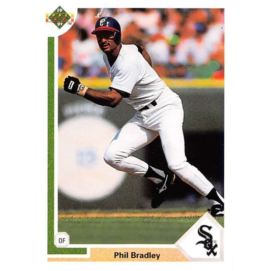1991 Upper Deck #641 Phil Bradley NM-MT Chicago White Sox Baseball Card Image 1