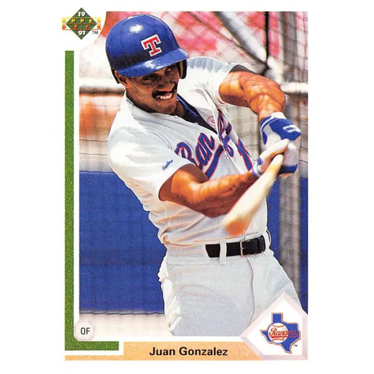 1991 Upper Deck #646 Juan Gonzalez NM-MT Texas Rangers Baseball Card Image 1