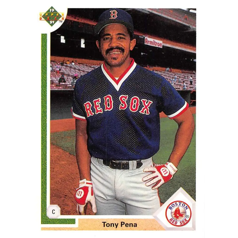 1991 Upper Deck #652 Tony Pena NM-MT Boston Red Sox Baseball Card Image 1