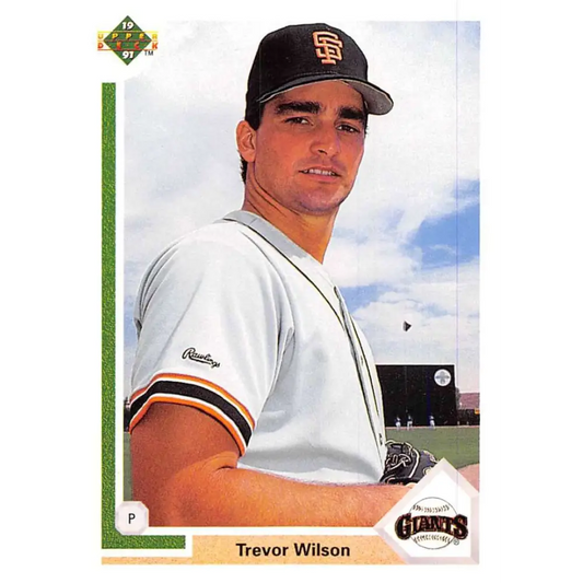 1991 Upper Deck #653 Trevor Wilson NM-MT San Francisco Giants Baseball Card Image 1