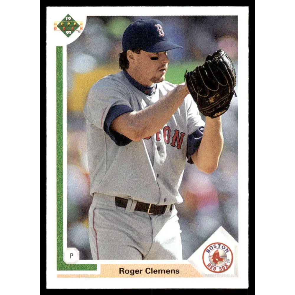 1991 Upper Deck #655 Roger Clemens EX/NM Boston Red Sox Baseball Card Image 1