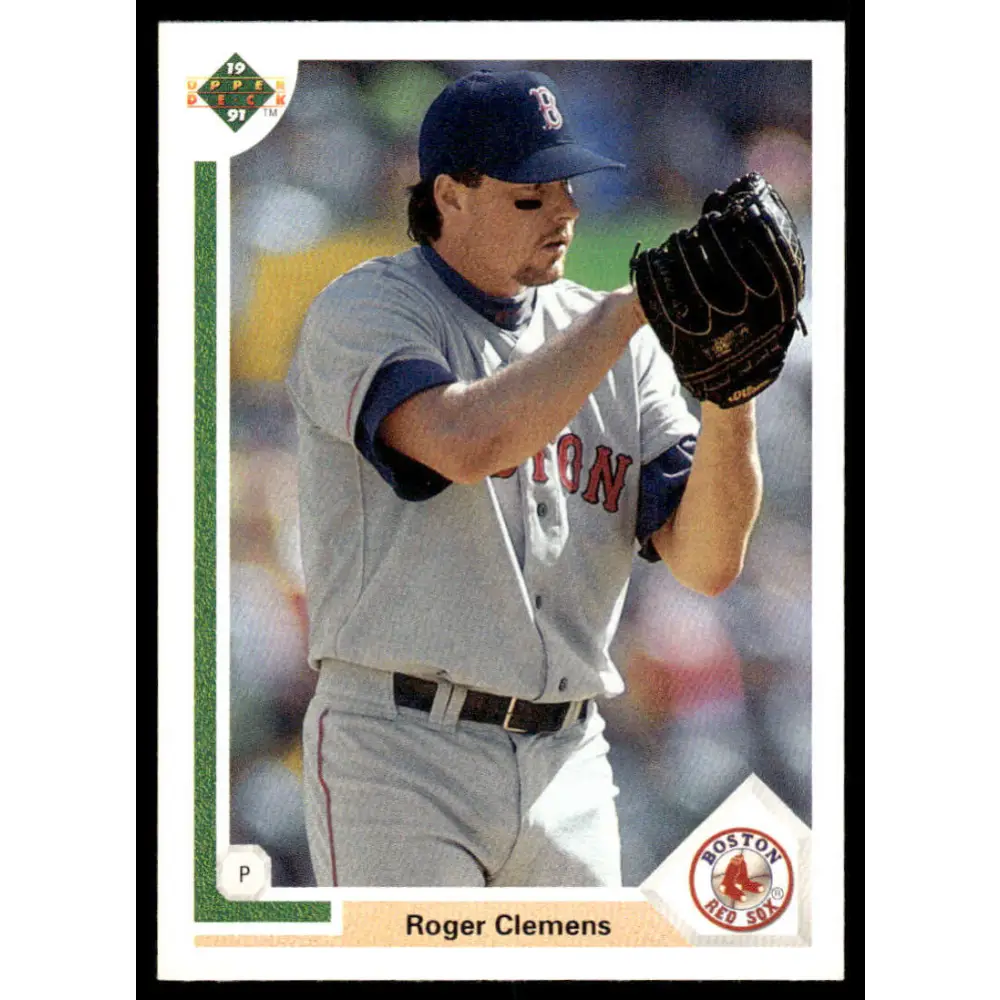 1991 Upper Deck #655 Roger Clemens EX/NM Boston Red Sox Baseball Card Image 1