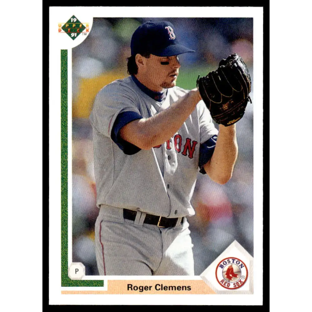 1991 Upper Deck #655 Roger Clemens EX/NM Boston Red Sox Baseball Card Image 1