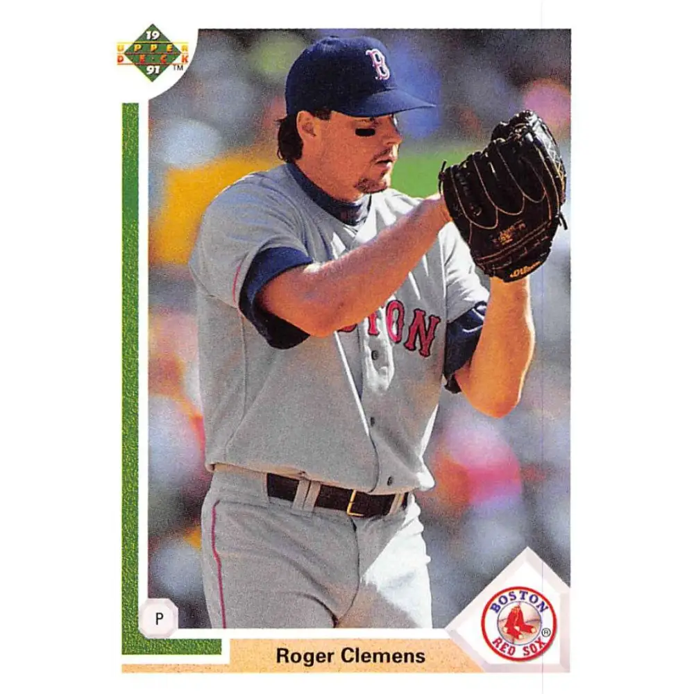 1991 Upper Deck #655 Roger Clemens NM-MT Boston Red Sox Baseball Card Image 1