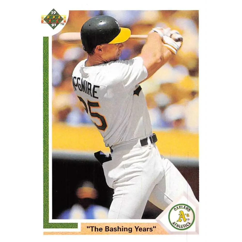 1991 Upper Deck #656 Mark McGwire AS NM-MT Oakland Athletics Baseball Card Image 1