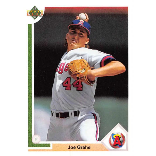 1991 Upper Deck #657 Joe Grahe NM-MT RC Rookie California Angels Baseball Card Image 1