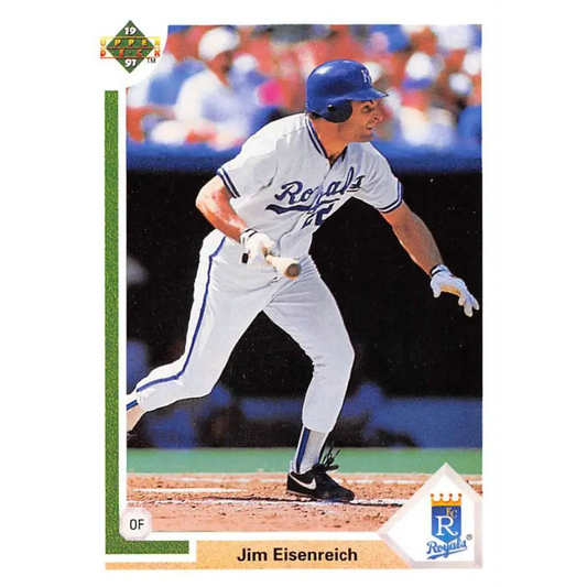 1991 Upper Deck #658 Jim Eisenreich EX Excellent Kansas City Royals Baseball Card  Image 1