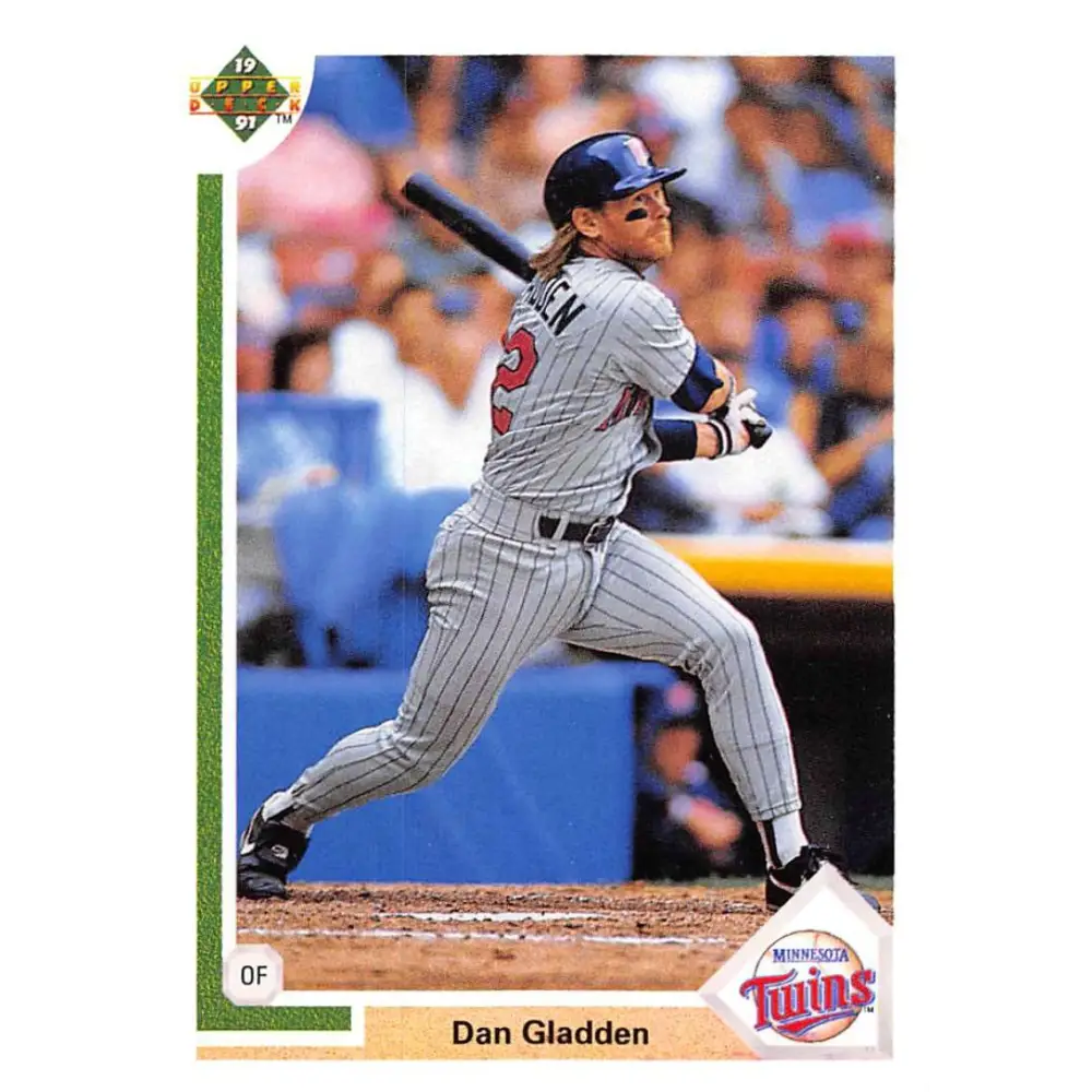 1991 Upper Deck #659 Dan Gladden EX Excellent Minnesota Twins Baseball Card  Image 1