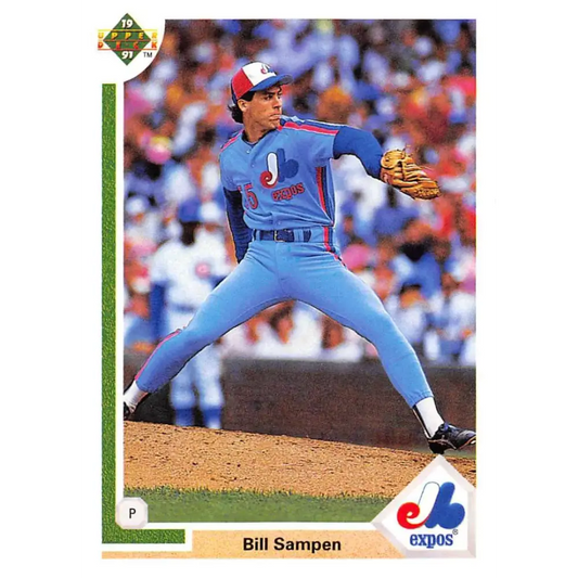 1991 Upper Deck #661 Bill Sampen NM-MT Montreal Expos Baseball Card Image 1