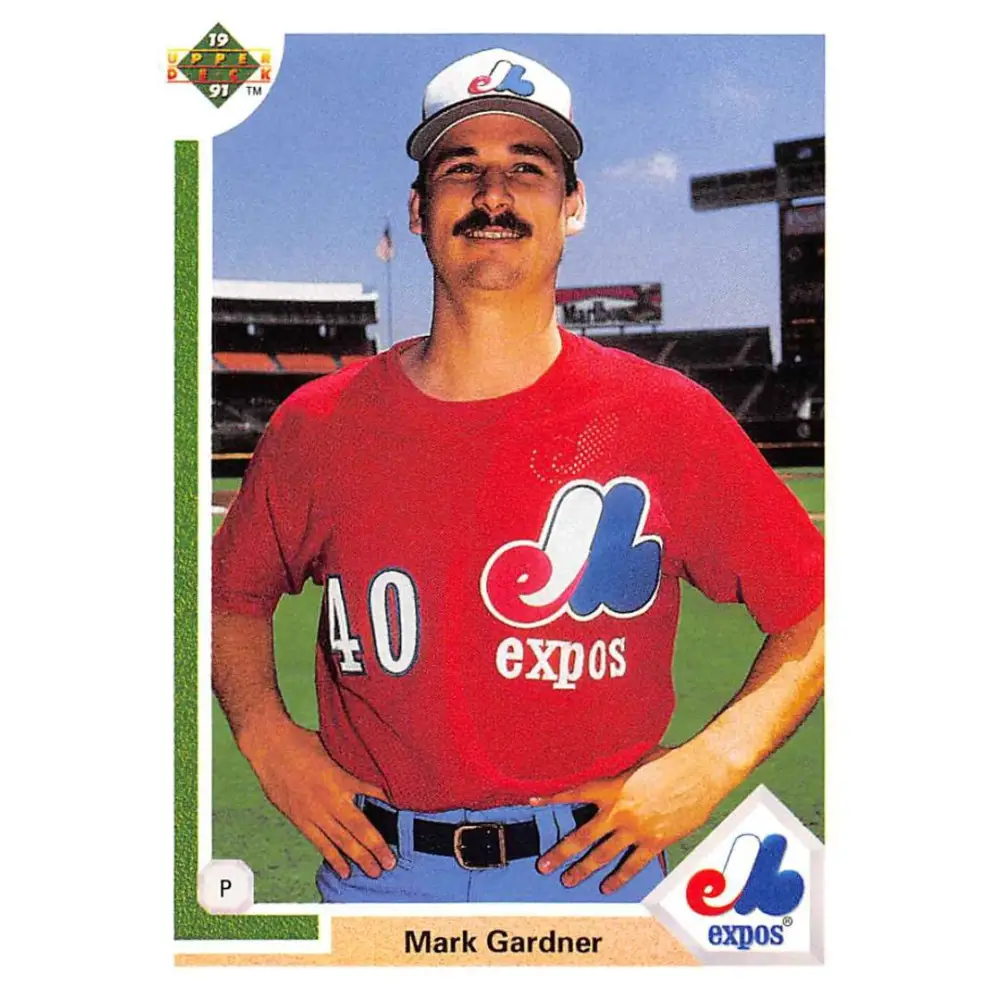 1991 Upper Deck #663 Mark Gardner NM-MT Montreal Expos Baseball Card Image 1
