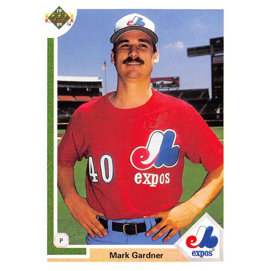 1991 Upper Deck #663 Mark Gardner NM-MT Montreal Expos Baseball Card Image 1