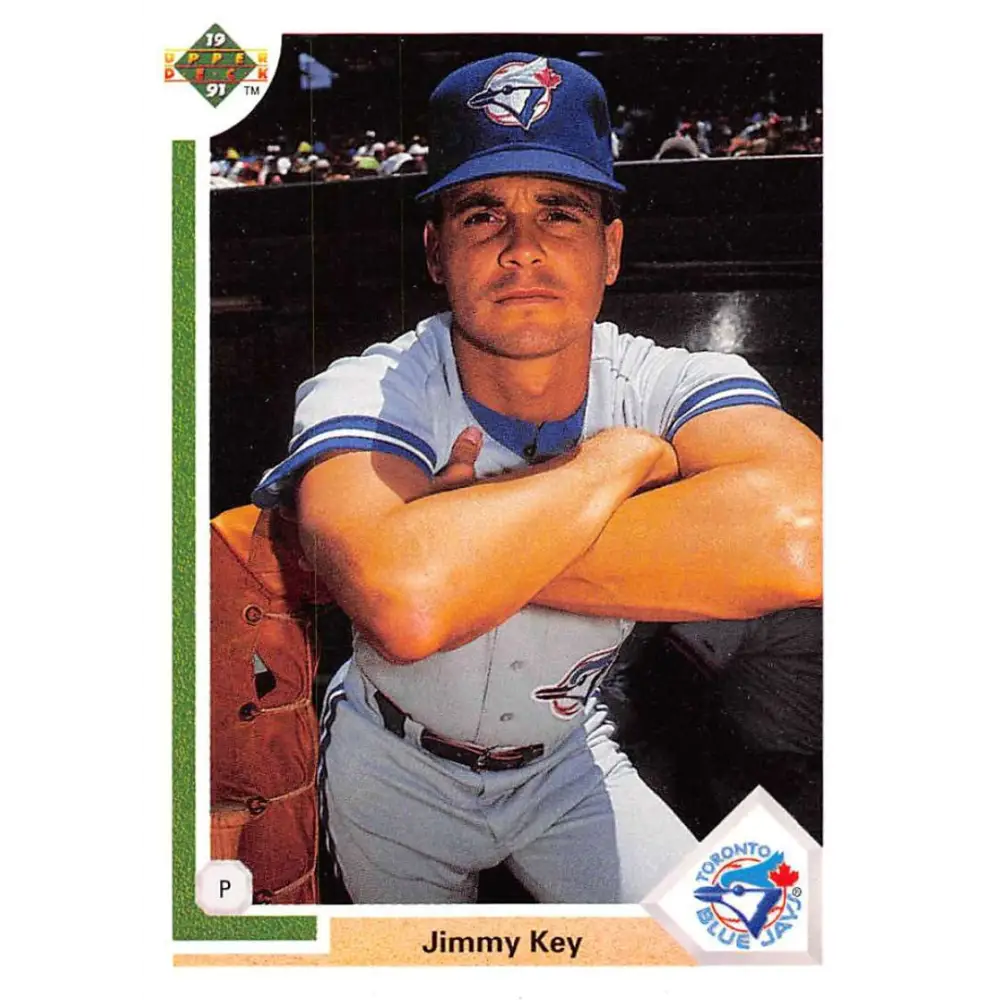 1991 Upper Deck #667 Jimmy Key EX Excellent Toronto Blue Jays Baseball Card  Image 1