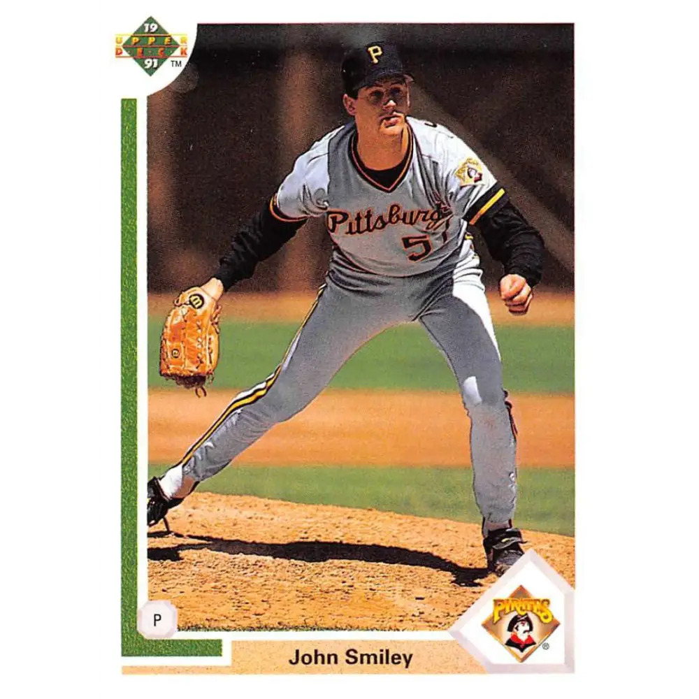 1991 Upper Deck #669 John Smiley NM-MT Pittsburgh Pirates Baseball Card Image 1