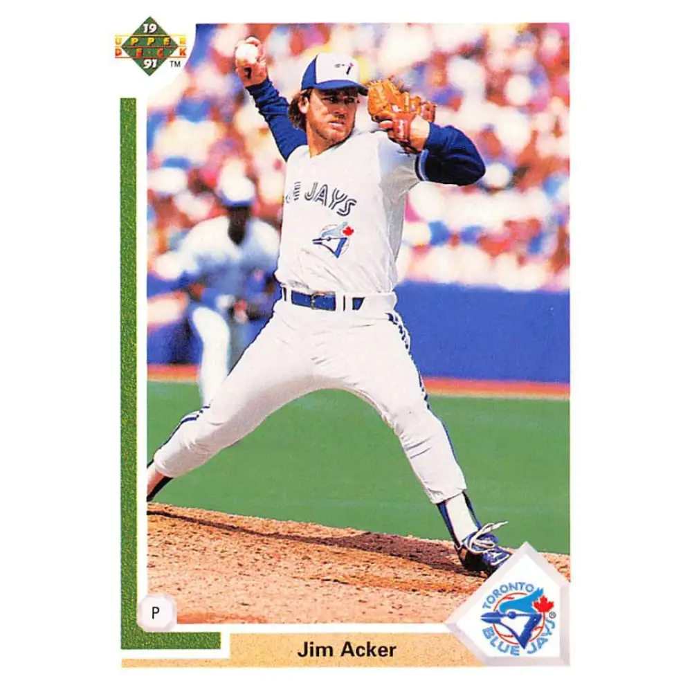 1991 Upper Deck #670 Jim Acker NM-MT Toronto Blue Jays Baseball Card Image 1