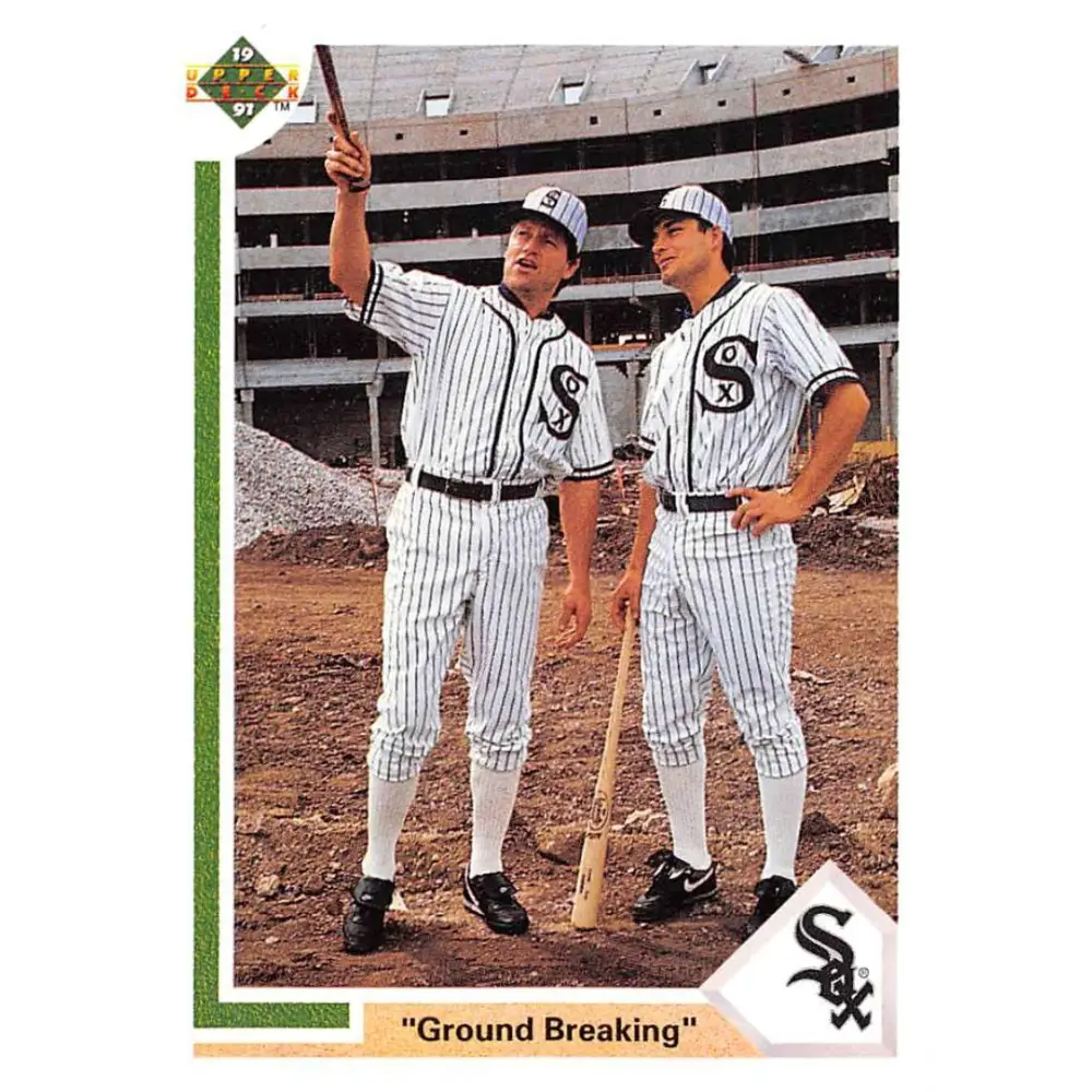 1991 Upper Deck #677 Carlton Fisk/Robin Ventura EX Excellent Chicago White Sox Baseball Card  Image 1
