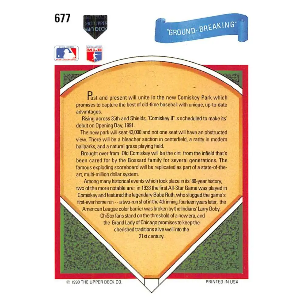 1991 Upper Deck #677 Carlton Fisk/Robin Ventura EX Excellent Chicago White Sox Baseball Card  Image 2