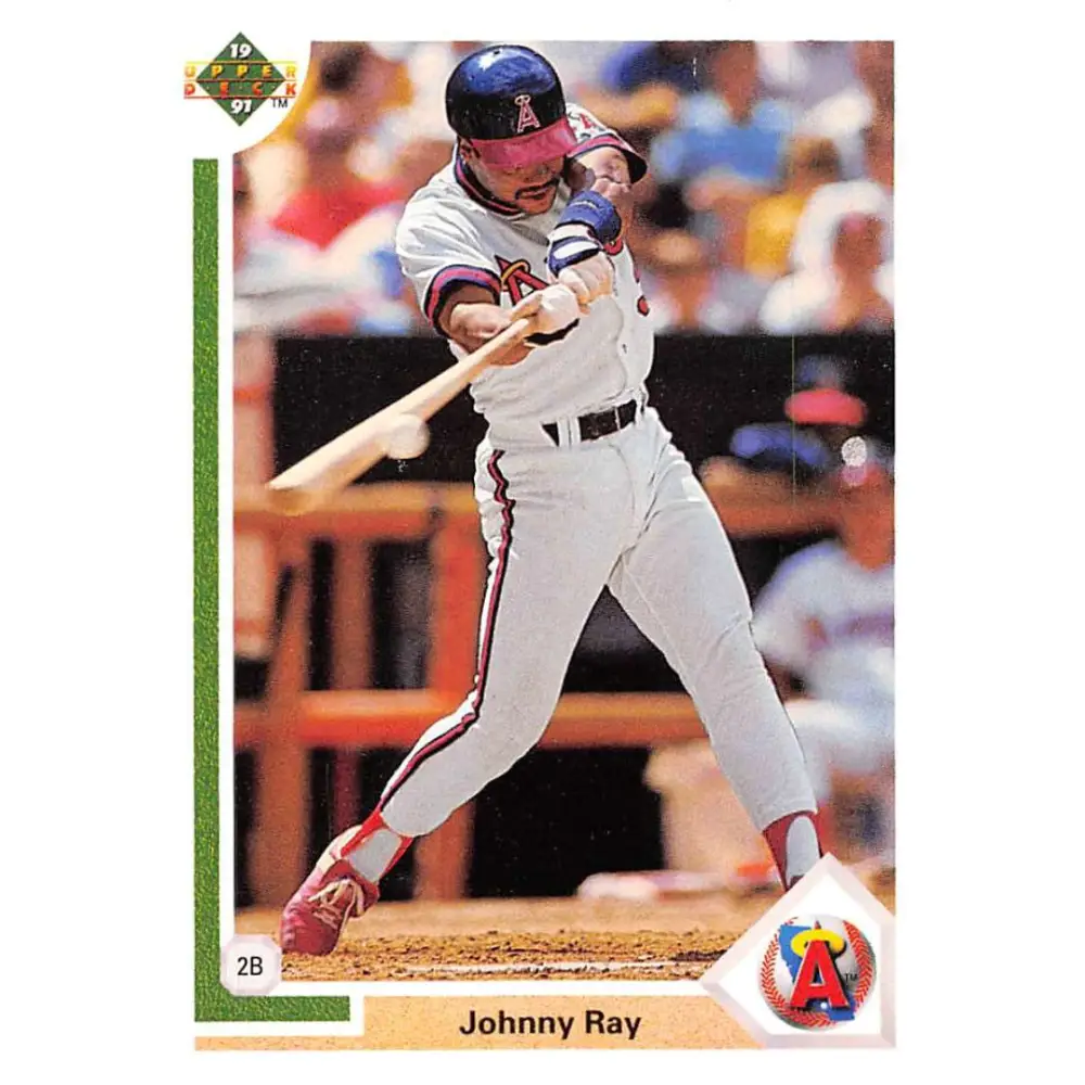 1991 Upper Deck #678 Johnny Ray EX Excellent California Angels Baseball Card  Image 1