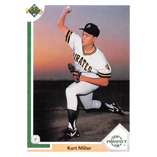 1991 Upper Deck #68 Kurt Miller NM-MT RC Rookie Pittsburgh Pirates Baseball Card Image 1