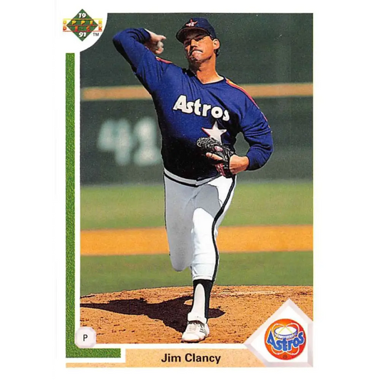 1991 Upper Deck #682 Jim Clancy NM-MT Houston Astros Baseball Card Image 1