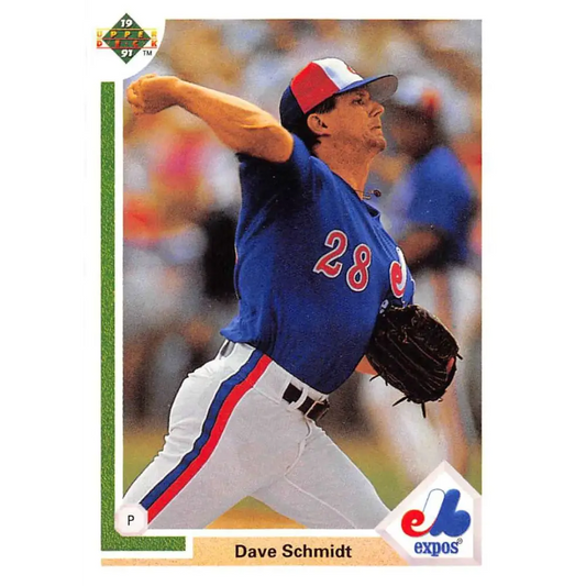 1991 Upper Deck #684 Dave Schmidt NM-MT Montreal Expos Baseball Card Image 1