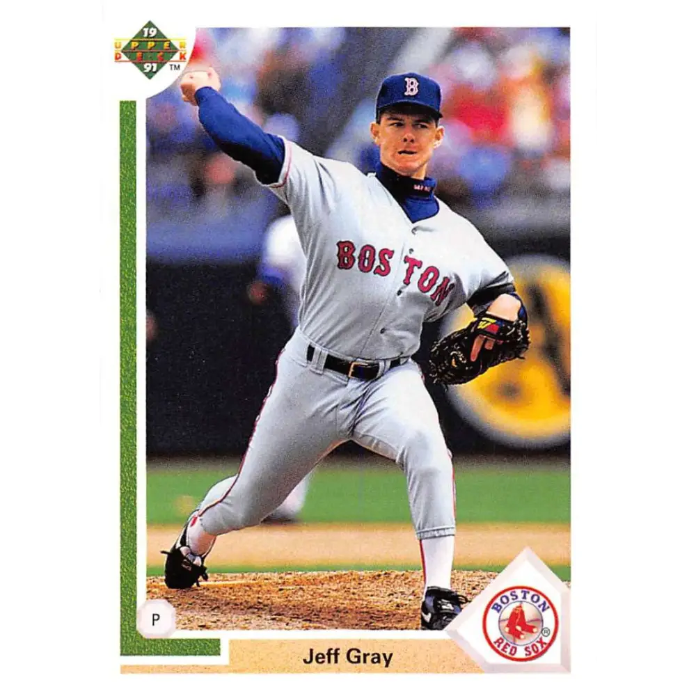 1991 Upper Deck #685 Jeff Gray EX Excellent RC Rookie Boston Red Sox Baseball Card  Image 1