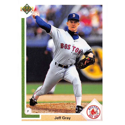 1991 Upper Deck #685 Jeff Gray EX Excellent RC Rookie Boston Red Sox Baseball Card  Image 1