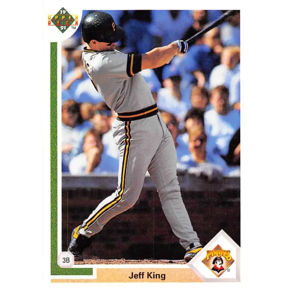 1991 Upper Deck #687 Jeff King EX Excellent Pittsburgh Pirates Baseball Card  Image 1