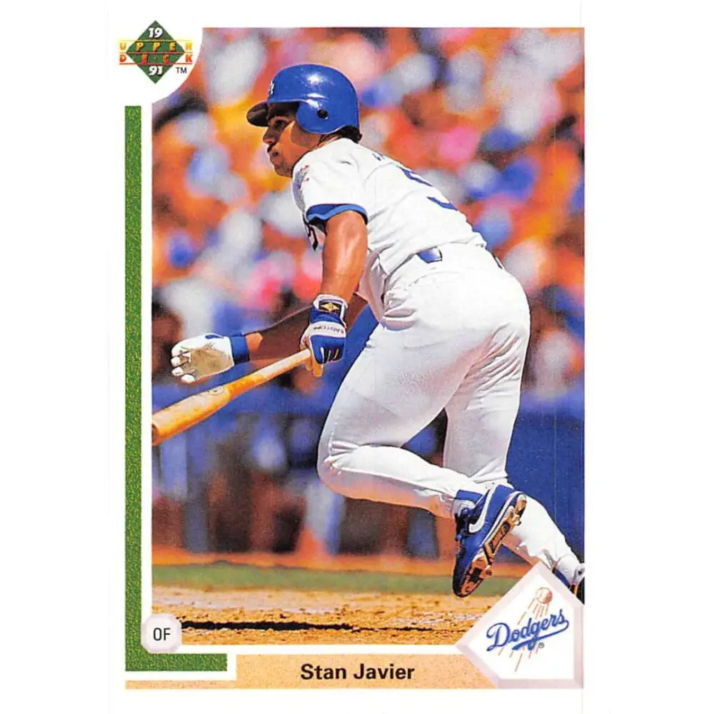 1991 Upper Deck #688 Stan Javier NM-MT Los Angeles Dodgers Baseball Card Image 1