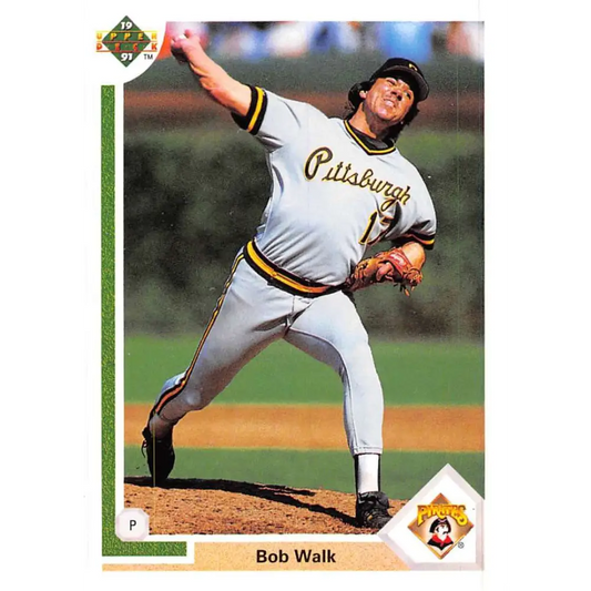 1991 Upper Deck #689 Bob Walk EX Excellent Pittsburgh Pirates Baseball Card  Image 1