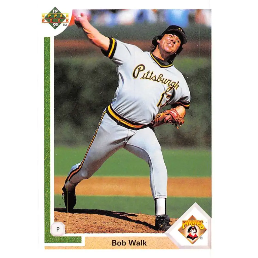 1991 Upper Deck #689 Bob Walk NM-MT Pittsburgh Pirates Baseball Card Image 1
