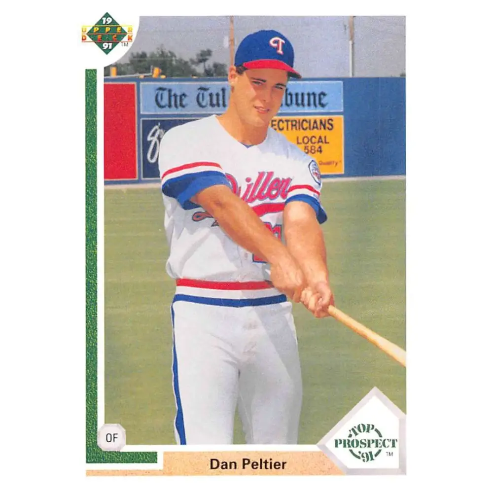 1991 Upper Deck #69 Dan Peltier NM-MT RC Rookie Texas Rangers Baseball Card Image 1