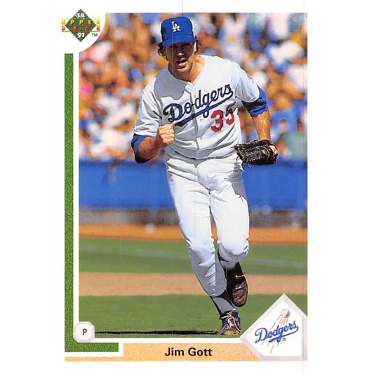 1991 Upper Deck #690 Jim Gott NM-MT Los Angeles Dodgers Baseball Card Image 1