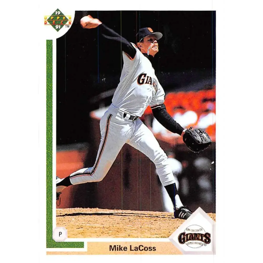 1991 Upper Deck #691 Mike LaCoss NM-MT San Francisco Giants Baseball Card Image 1