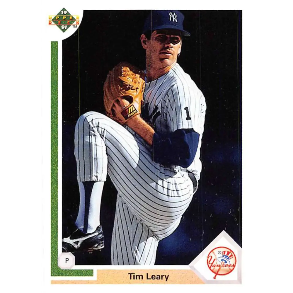 1991 Upper Deck #693 Tim Leary NM-MT New York Yankees Baseball Card Image 1