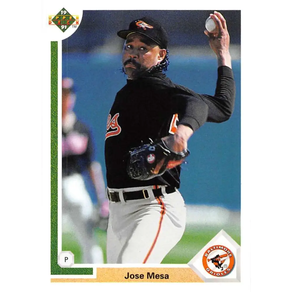 1991 Upper Deck #703 Jose Mesa EX Excellent Baltimore Orioles Baseball Card  Image 1