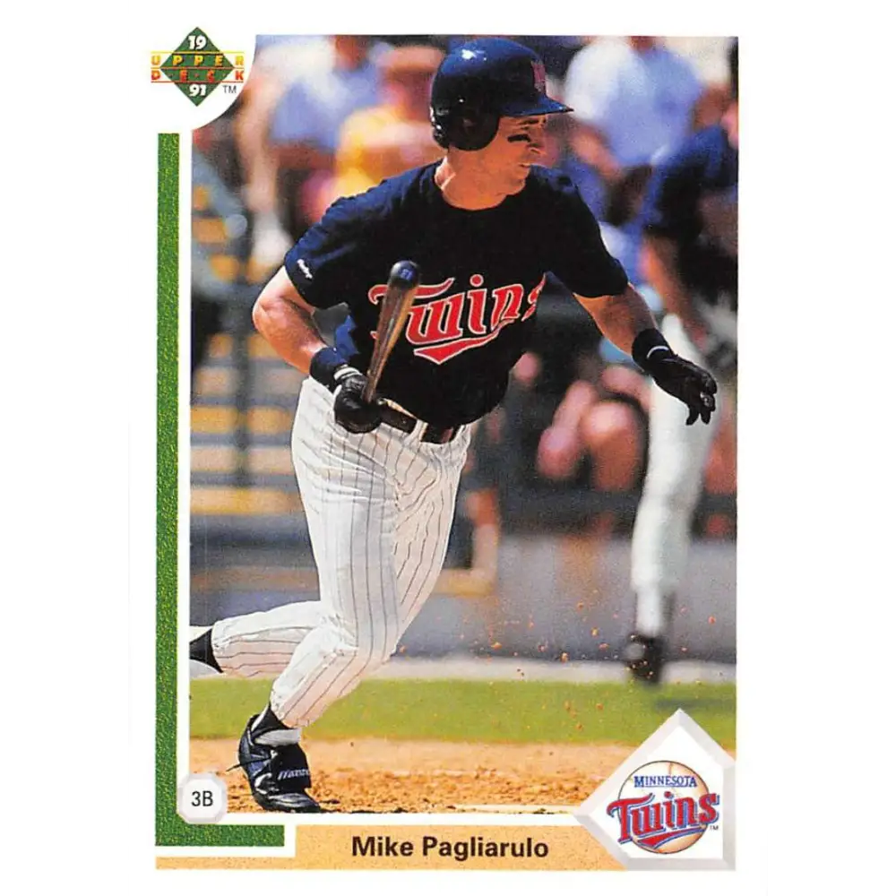 1991 Upper Deck #709 Mike Pagliarulo EX Excellent Minnesota Twins Baseball Card  Image 1