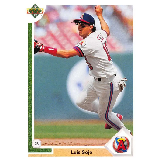 1991 Upper Deck #714 Luis Sojo NM-MT California Angels Baseball Card Image 1