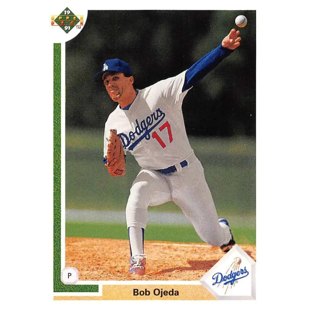 1991 Upper Deck #715 Bob Ojeda EX Excellent Los Angeles Dodgers Baseball Card  Image 1